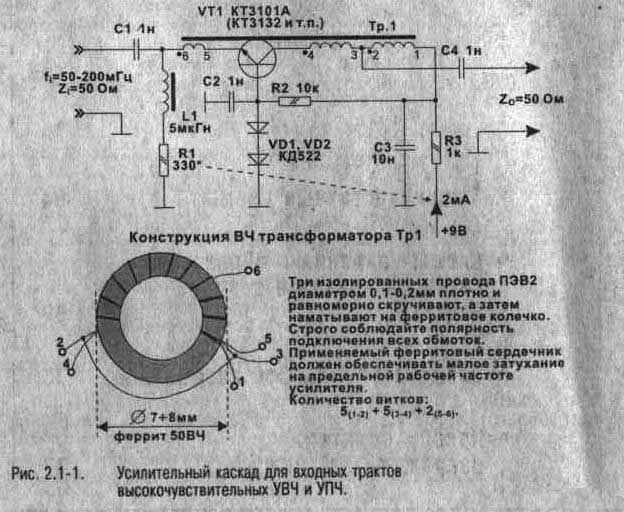 Увч усилитель схема